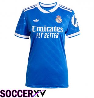 Real Madrid Women Third Soccer Jersey Blue 2025/2026