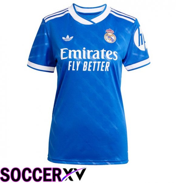 Real Madrid Women Third Soccer Jersey Blue 2025/2026