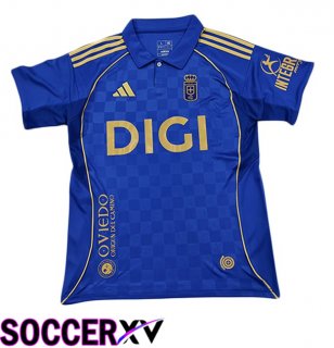 Real Oviedo Home Soccer Jersey Blue 2025/2026