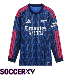 Arsenal Away Soccer Jersey Long sleeve Blue Royal 2025/2026