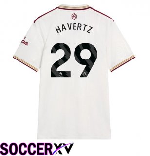 Arsenal (HAVERTZ 29) Third Soccer Jersey White 2025/2026