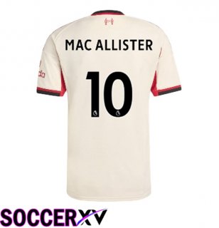 FC Liverpool (MAC ALLISTER 10) Away Soccer Jersey Yellow 2025/2026