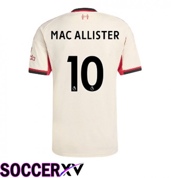 FC Liverpool (MAC ALLISTER 10) Away Soccer Jersey Yellow 2025/2026