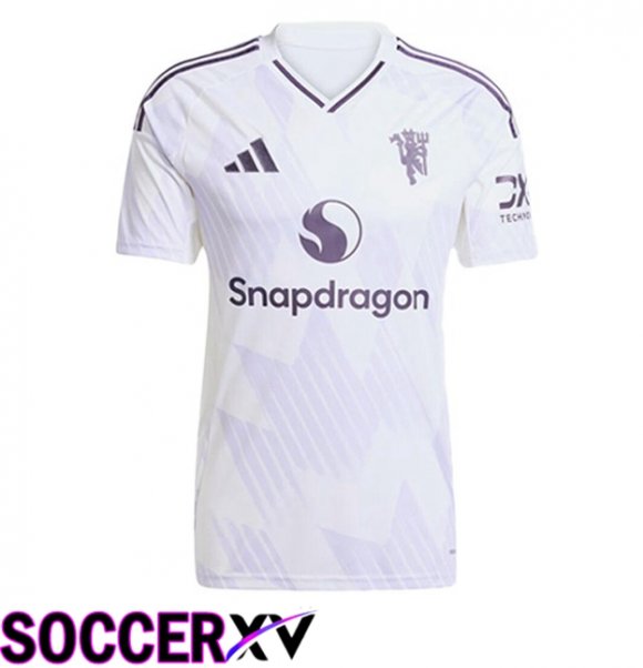 Manchester United Away Soccer Jersey White 2025/2026