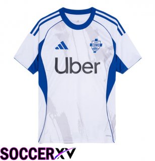 Como 1907 Away Soccer Jersey White 2025/2026