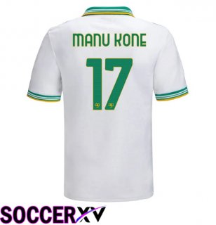 AS Rome (MANU KONE 17) Third Soccer Jersey White 2025/2026