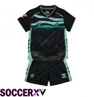 Real Betis Kids Third Soccer Jersey Black 2025/2026