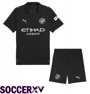 Manchester City Kids Away Soccer Jersey 2025/2026