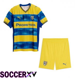 Parma Calcio Kids Away Soccer Jersey Yellow Blue 2025/2026