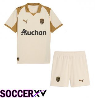 RC Lens Kids Third Soccer Jersey Yellow 2025/2026