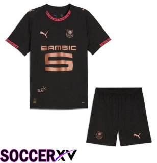 Stade Rennais Kids Third Soccer Jersey Black 2025/2026