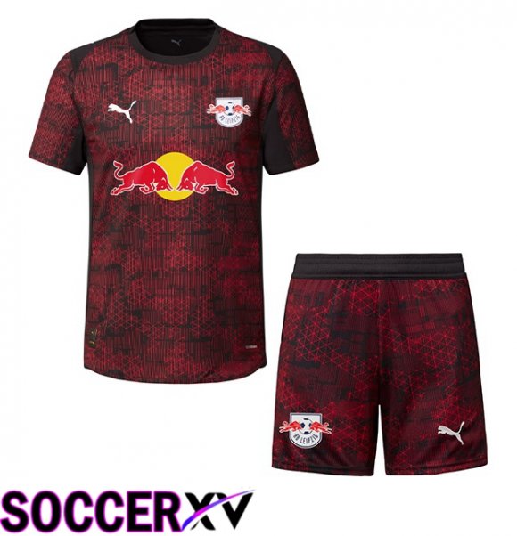 RB Leipzig Kids Third Soccer Jersey Brown 2025/2026