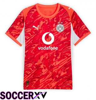 Dortmund BVB Goalkeeper Soccer Jersey Red 2025/2026