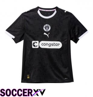 FC St. Pauli Third Soccer Jersey Grey Black 2025/2026