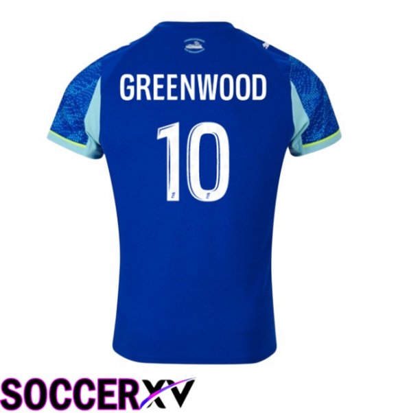Marseille OM (GREENWOOD 10) Third Soccer Jersey Blue 2025/2026
