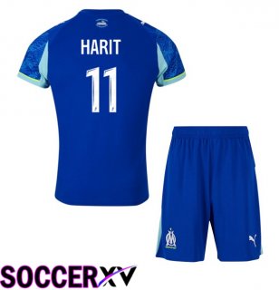 Marseille OM (HARIT 11) Kids Third Soccer Jersey Blue 2025/2026
