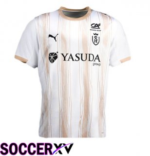 Stade de Reims Away Soccer Jersey White 2025/2026