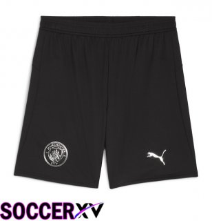 Manchester City Away Soccer Shorts Black 2025/2026