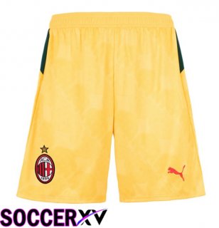 AC Milan Third Soccer Shorts Yellow 2025/2026