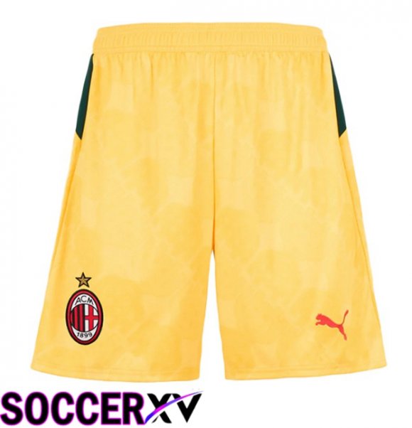 AC Milan Third Soccer Shorts Yellow 2025/2026