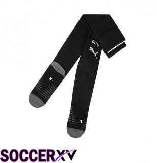 Manchester City Away Soccer Socks Black 2025/2026