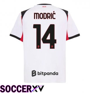 AC Milan (Modrić 14) Away Soccer Jersey White 2025/2026