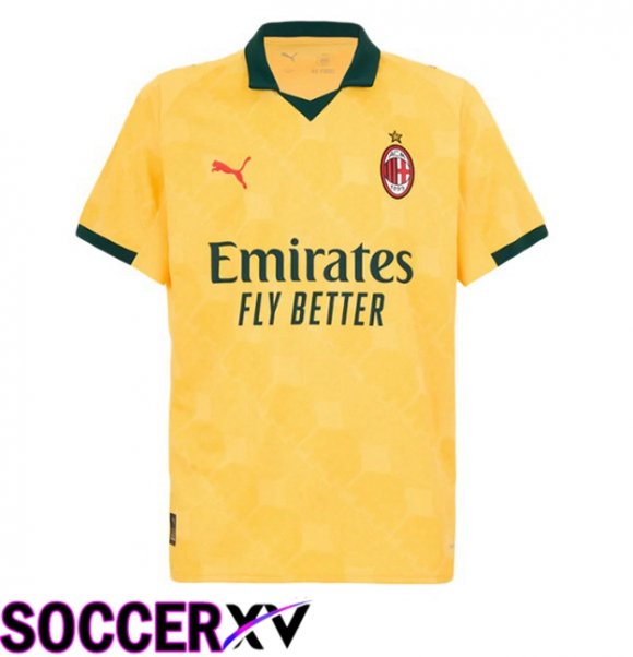 AC Milan Third Soccer Jersey Yellow 2025/2026