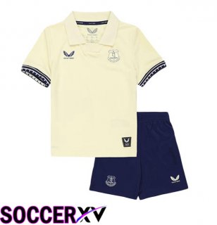 Everton Kids Away Soccer Jersey Yellow 2025/2026