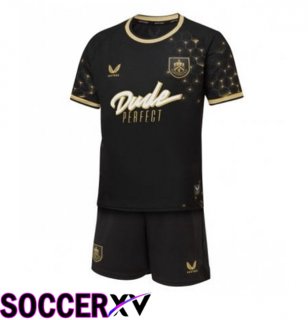 Burnley Kids Third Soccer Jersey Black 2025/2026