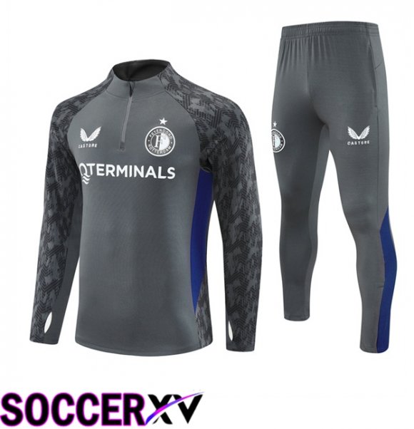 Feyenoord kit Training Tracksuit Grey 2025/2026