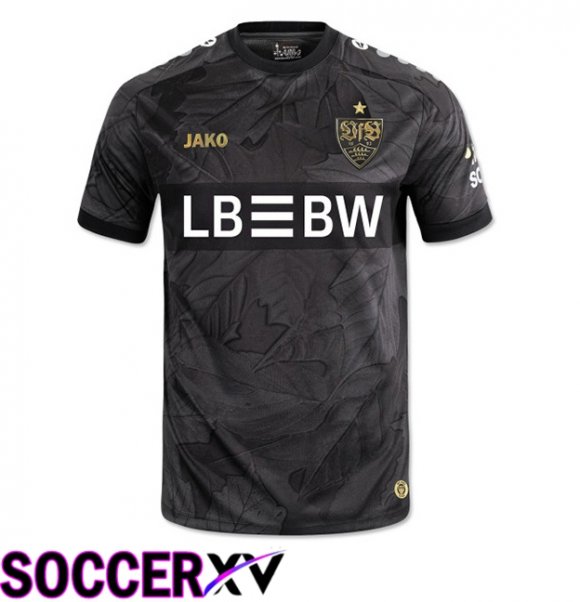 VfB Stuttgart Third Soccer Jersey Black 2025/2026