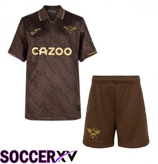 Brentford FC Kids Away Soccer Jersey Brown 2025/2026