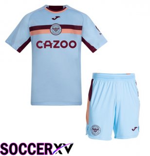 Brentford FC Kids Third Soccer Jersey Blue 2025/2026