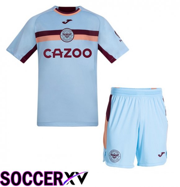 Brentford FC Kids Third Soccer Jersey Blue 2025/2026