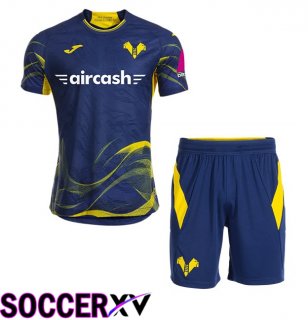 Hellas Verone Kids Home Soccer Jersey Blue Royal 2025/2026