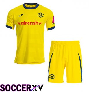 Hellas Verone Kids Away Soccer Jersey Yellow 2025/2026