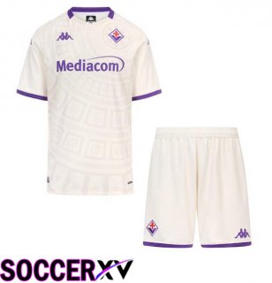 ACF Fiorentina Kids Away Soccer Jersey White 2025/2026