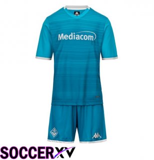 ACF Fiorentina Kids Third Soccer Jersey Blue 2025/2026