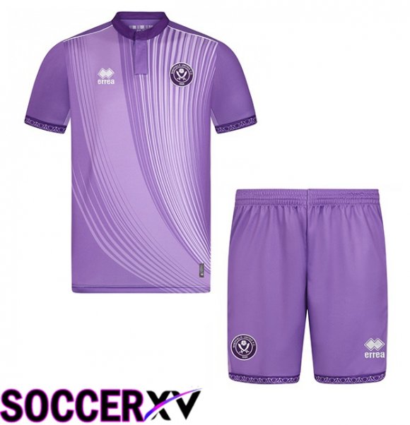 Sheffield United Kids Third Soccer Jersey Purple 2025/2026