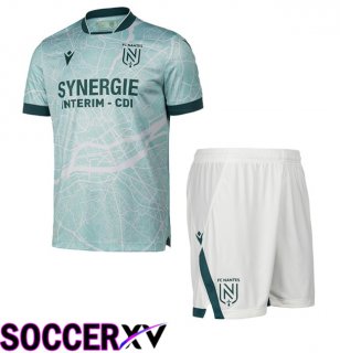 FC Nantes Kids Away Soccer Jersey Green 2025/2026