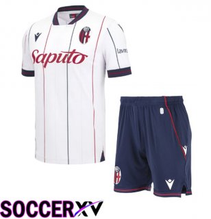 Bologna Kids Away Soccer Jersey White 2025/2026