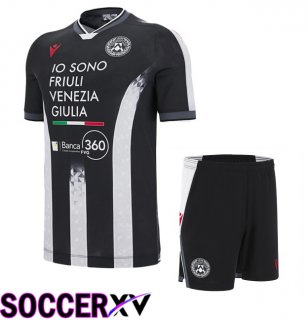 Udinese Calcio Kids Home Soccer Jersey Black 2025/2026