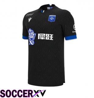 AJ Auxerre Away Soccer Jersey Black 2025/2026