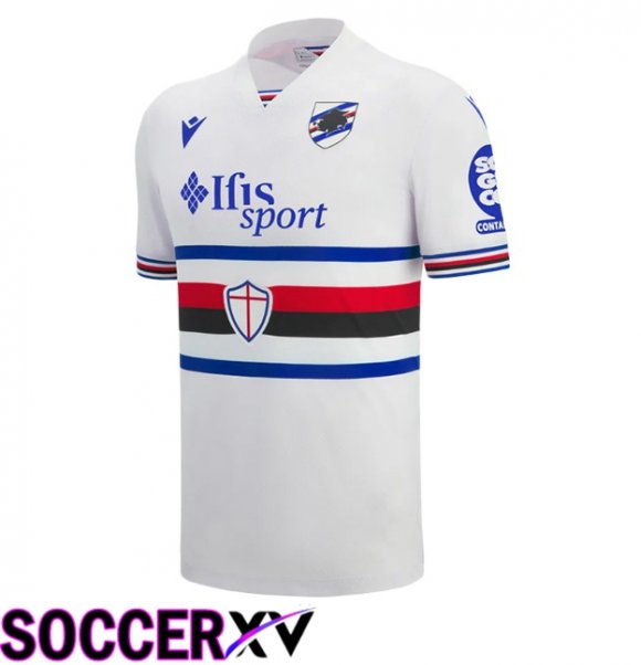 UC Sampdoria Away Soccer Jersey White 2025/2026