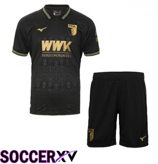 FC Augsburg Kids Third Soccer Jersey Black 2025/2026