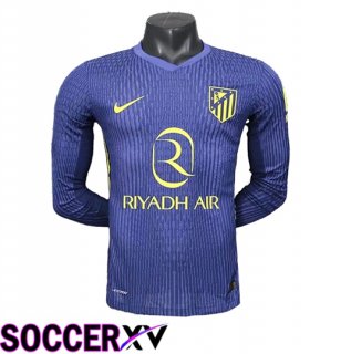 Atletico Madrid Away Soccer Jersey Long sleeve 2025/2026