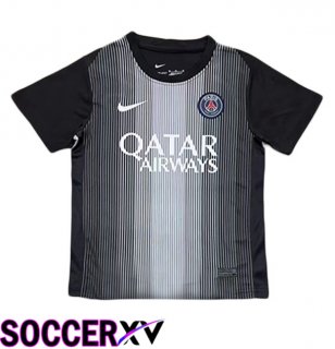 Paris PSG Goalkeeper Soccer Jersey Black 2025/2026