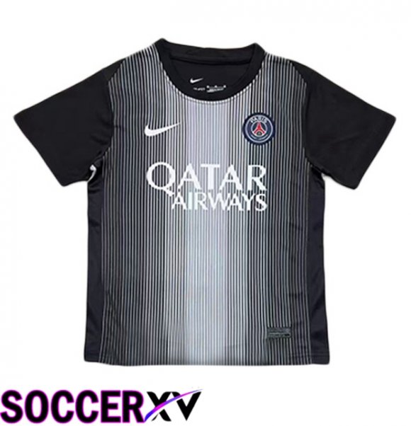 Paris PSG Goalkeeper Soccer Jersey Black 2025/2026