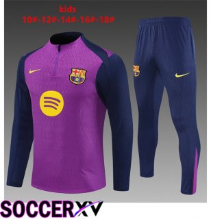 FC Barcelona Kids kit Training Tracksuit Purple 2025/2026