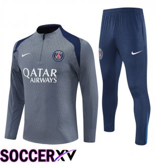 Paris PSG kit Training Tracksuit Grey 2025/2026